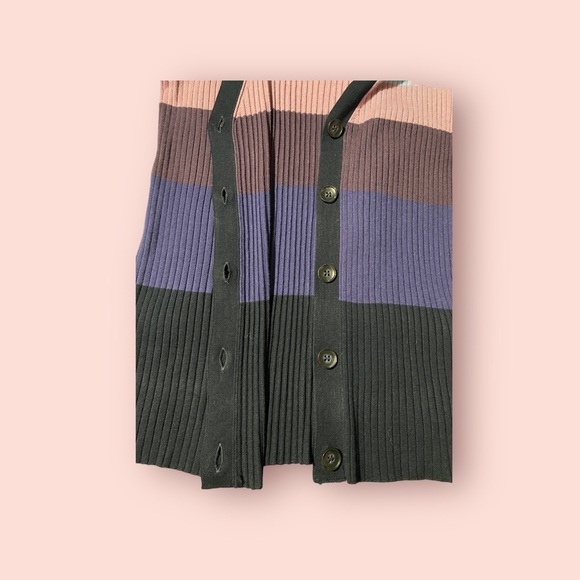 Lane Bryant Long-Sleeve Ribbed Cardigan – Stripe – NWOT 14/16 – Button-Front - Picture 7 of 7